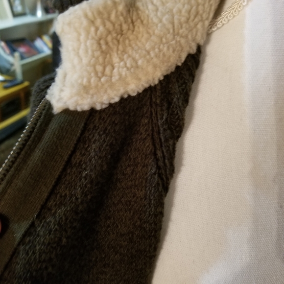 Lucky Brand men's zip front sweater jacket sz L - Picture 6 of 7